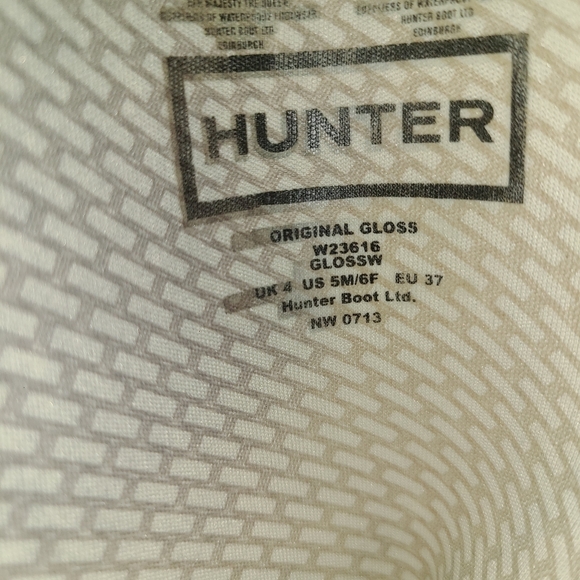 Hunter Tall Black Original Woman's Rain Boots‎ Size 5M US - Picture 7 of 7